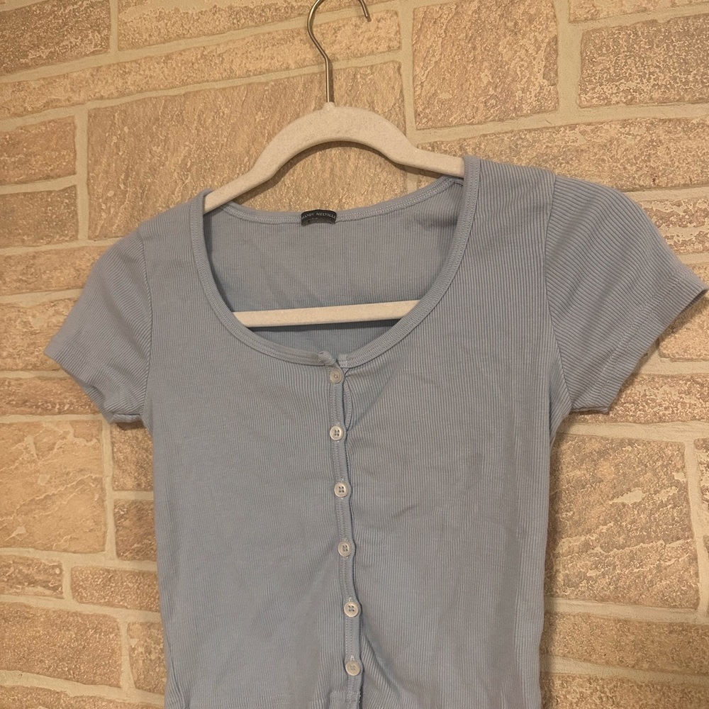 Brandy Melville Sky Blue Button-Down Shirt